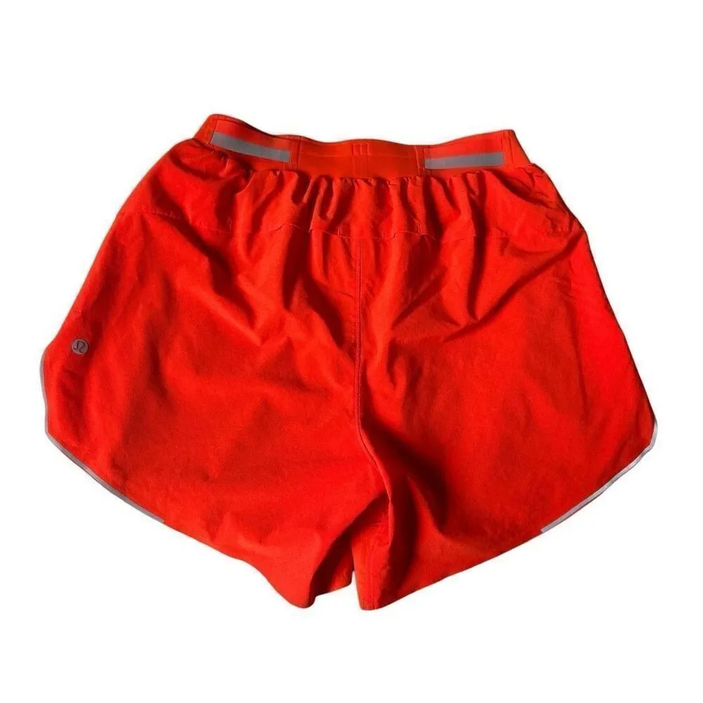 Lululemon Fast And Free Shorts‎ size S 5” Airflow Orange